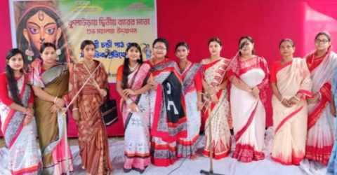 কুলাউড়ায় চৈতালীর মহালয়া উদযাপন
