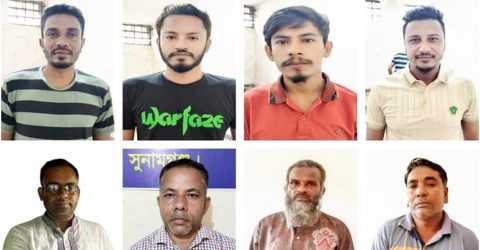সুনামগঞ্জে আঃলীগের ১৫ নেতাকর্মী গ্রেফতার